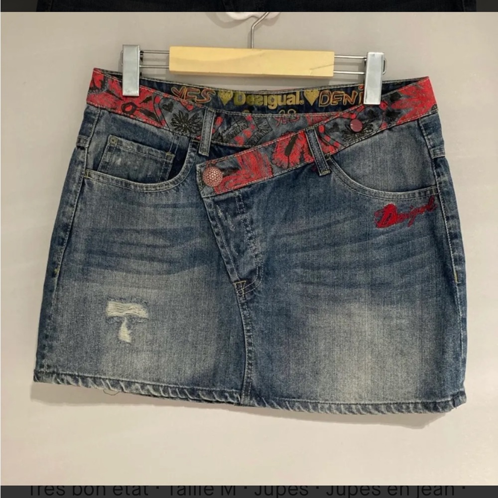 Desigual denim mini skirt